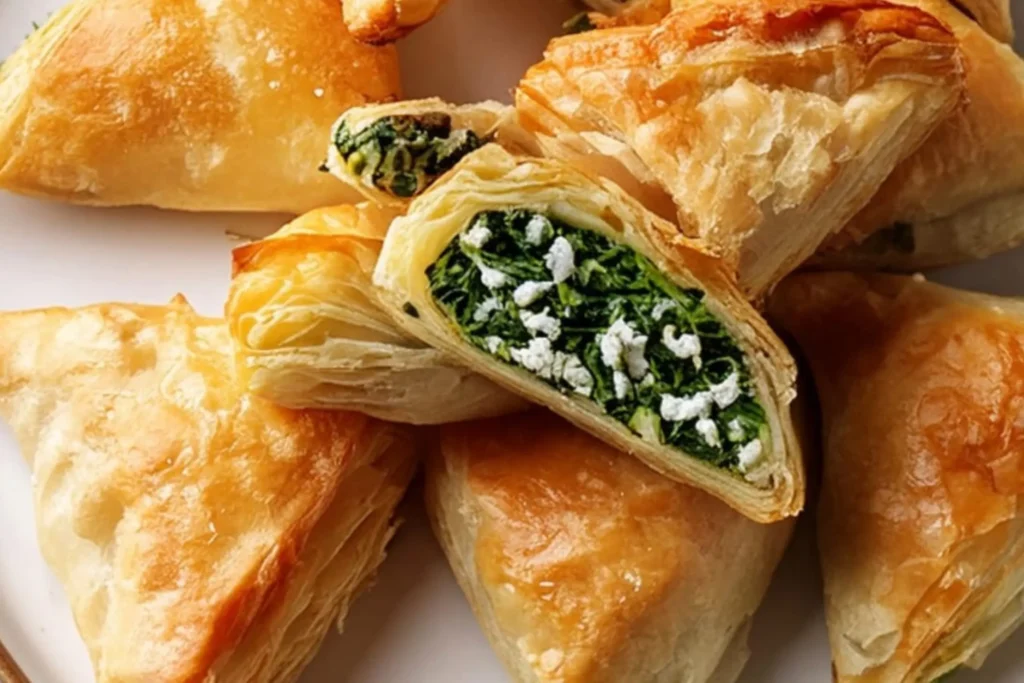 Spinach and Feta Phyllo Triangles